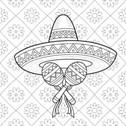 Cinco De Mayo Coloring - Printable Coloring page