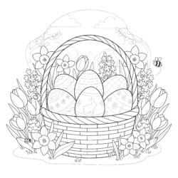 Easter Coloring Free - Printable Coloring page