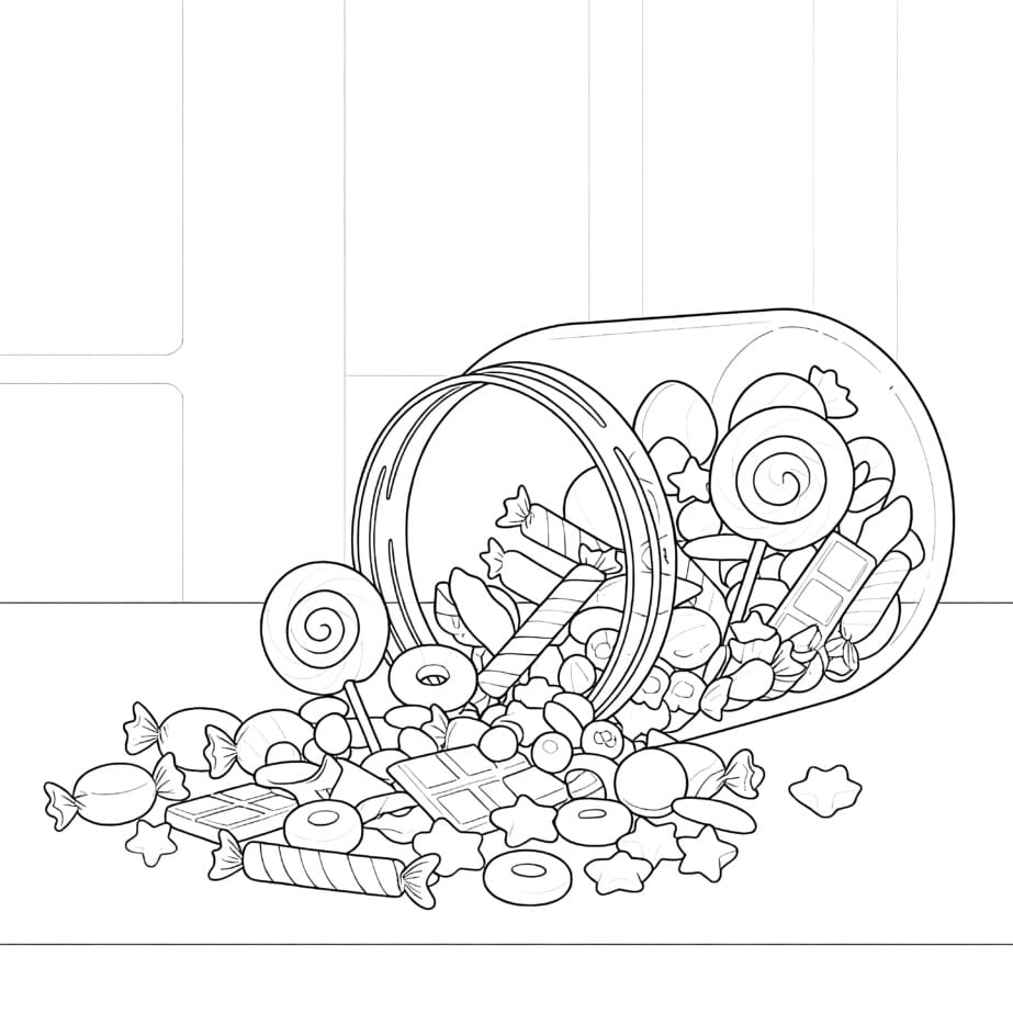 Sweets Colouring