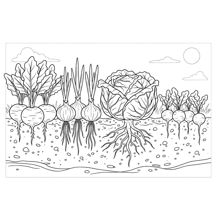 Vegetable Coloring