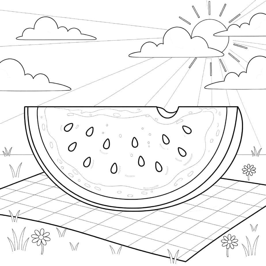 Watermelon Coloring