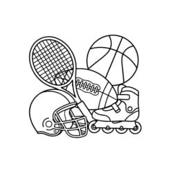 Coloring Sport - Printable Coloring page