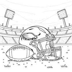 Football Coloring - Printable Coloring page