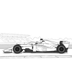 Racing Car Coloring - Printable Coloring page