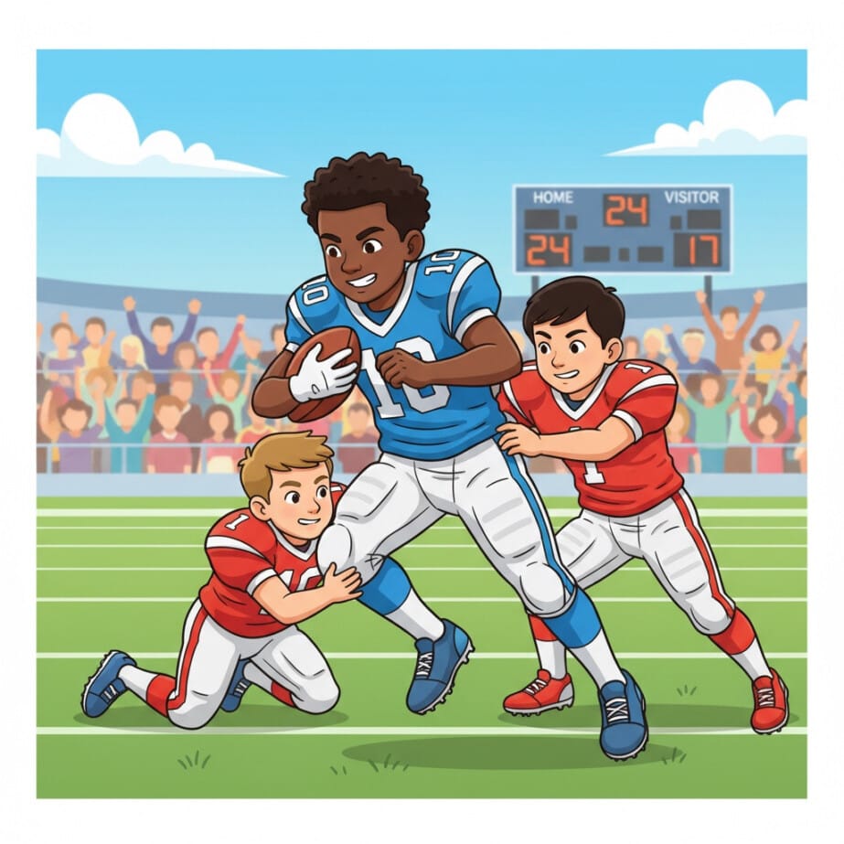 Football Player Color Sheet 2