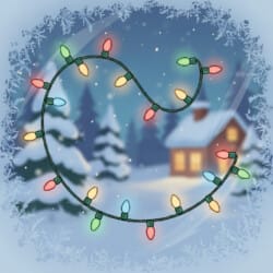 Christmas Lights Colouring - Origin image