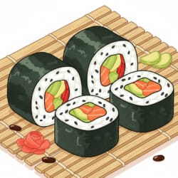 Sushi Coloring Page - Origin image