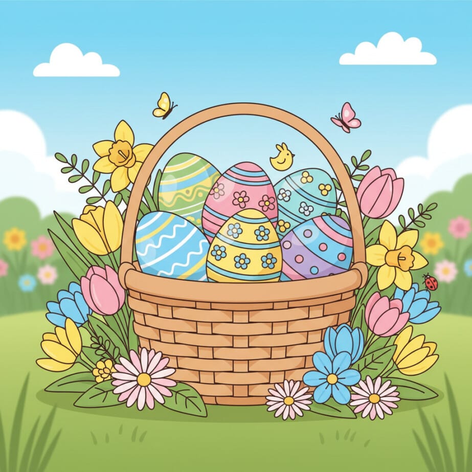 Easter Coloring Pic 2