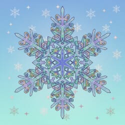 Snow Flake Colouring - Origin image