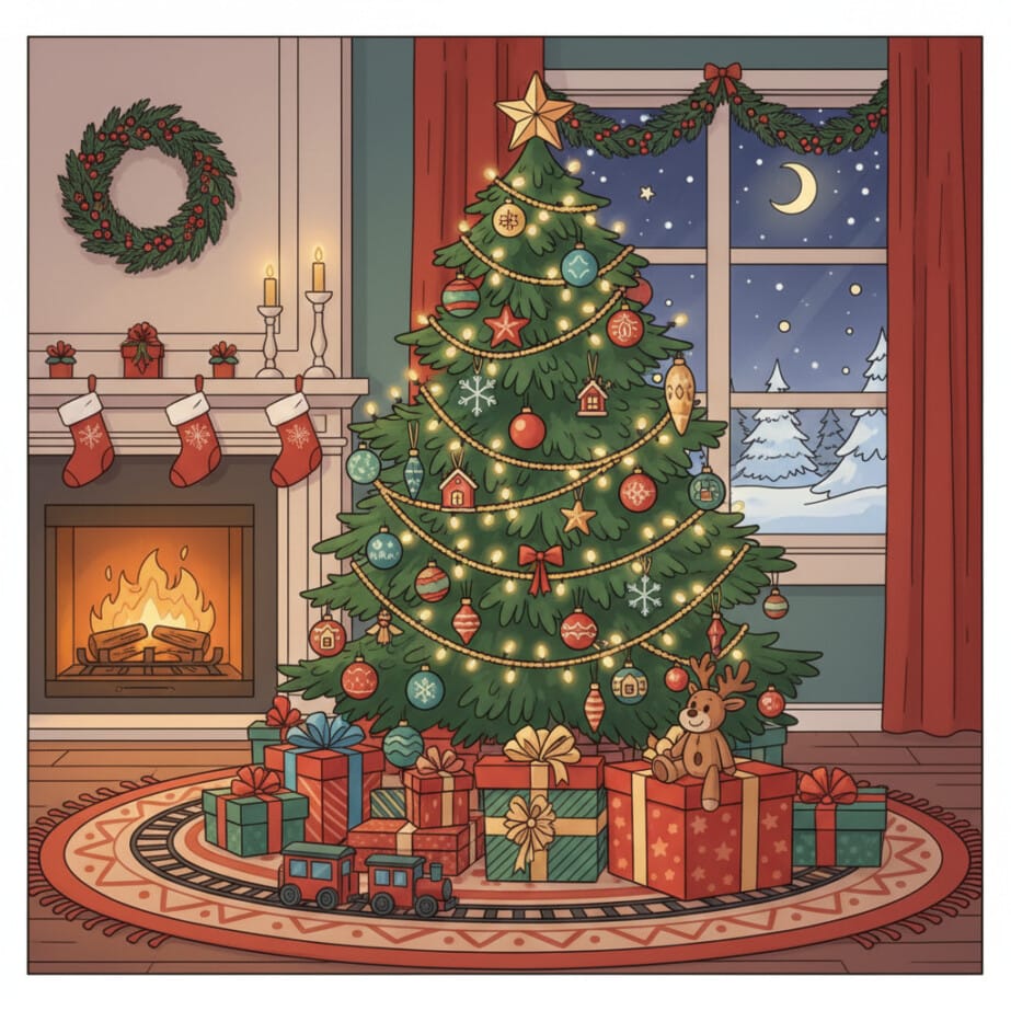 Christmas Pic To Color 2