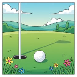 Golf Coloring Sheet - Origin image