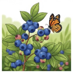 Blueberry Coloring Page - Origin image