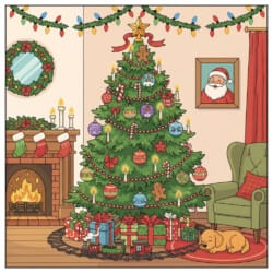 Christmas To Colour In - Origin image