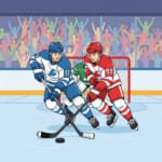 Hockey Coloring Picture - Origin image
