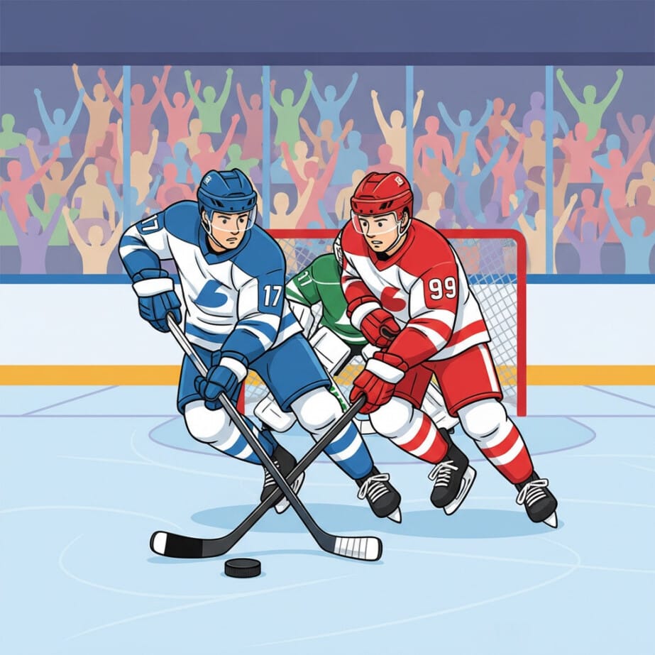 Hockey Coloring Picture 2