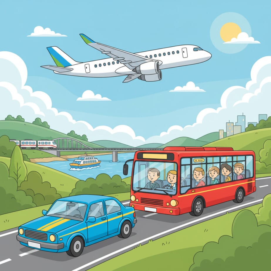 Transport Colouring Sheet 2