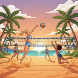 Volleyball Coloring - Origin image