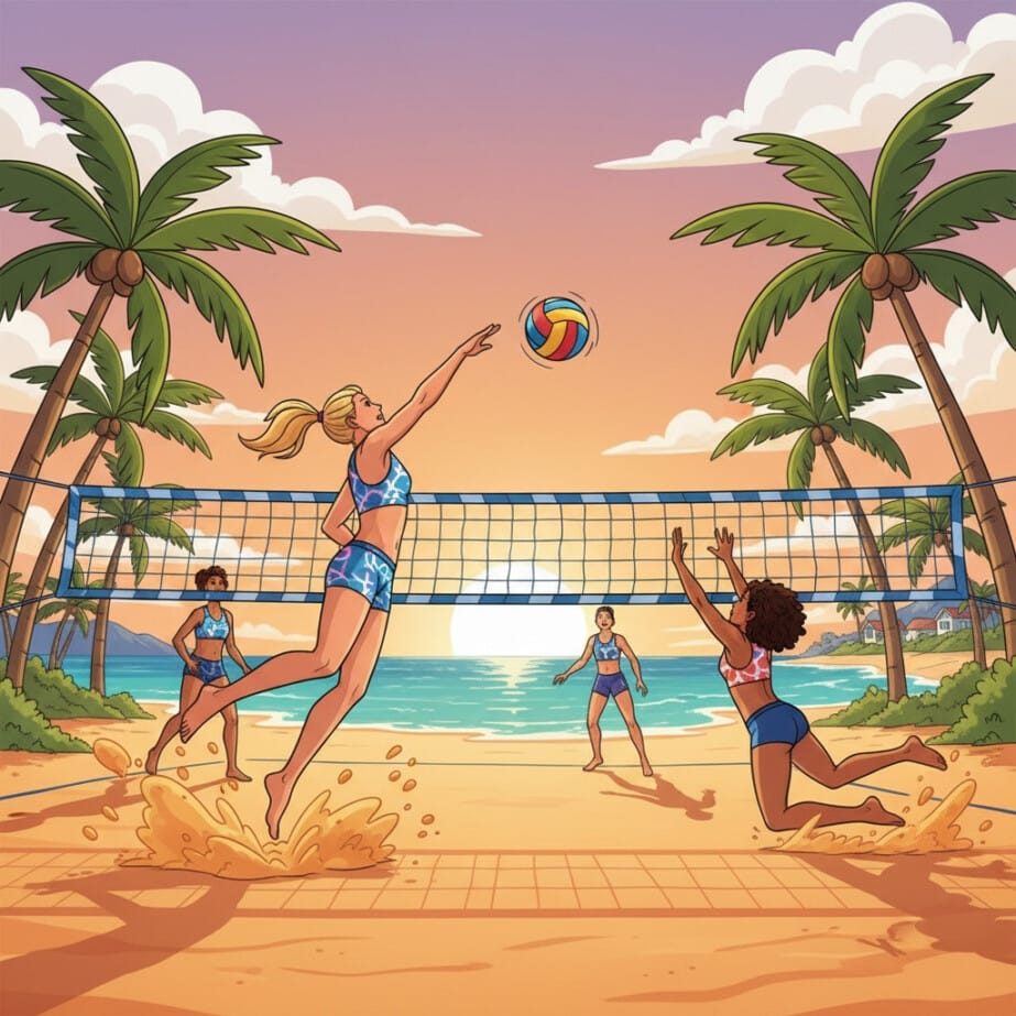 Volleyball Coloring 2