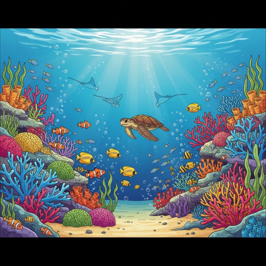 Tropische Fische Ausmalen 2