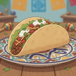 Taco Coloring Page - Origin image
