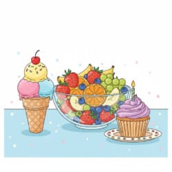 Printable Coloring Food - Origin image