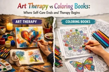 Art Therapy vs Coloring Books: Where Self-Care Ends and Therapy Begins