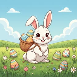 Coloring Page Easter Bunny - Origin image