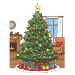 Christmas Tree Coloring Tree - Origin image