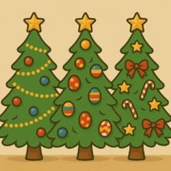 Christmas Tree Color Sheet - Origin image