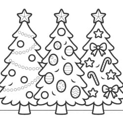 Christmas Tree Color Sheet - Printable Coloring page