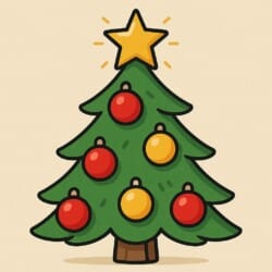 Christmas Tree Coloring Tree - Origin image