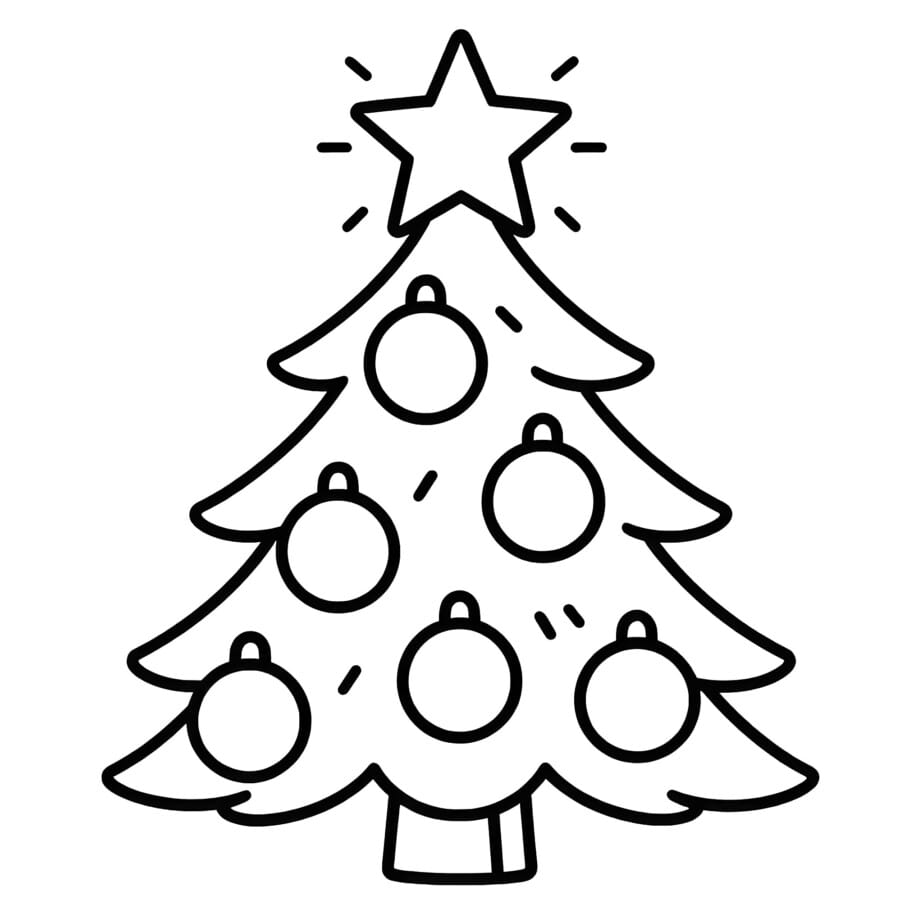 Christmas Tree Coloring Tree