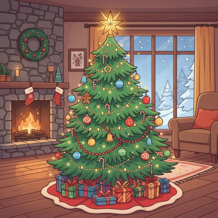 Christmas Tree Colouring 2