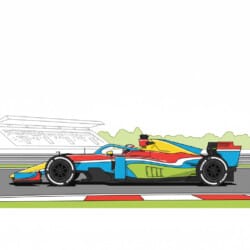 Racing Car Coloring - Origin image