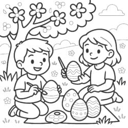 Easter Coloring Pic - Printable Coloring page