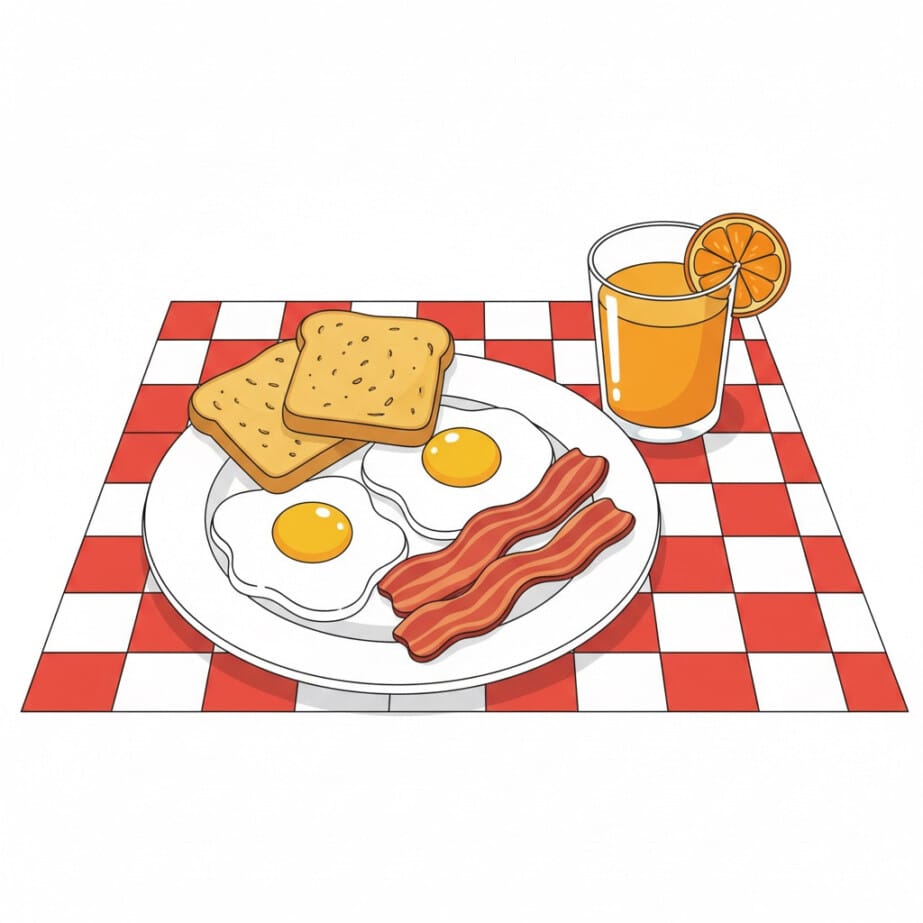 Breakfast Coloring 2