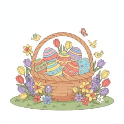 Easter Coloring Printable - Origin image