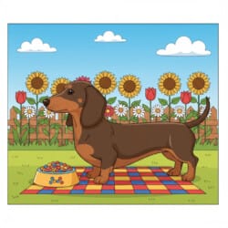 Sausage Dog Colouring Page - Origin image
