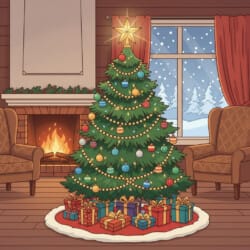 Christmas Coloring Tree - Origin image