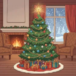 Christmas Coloring Tree - Origin image