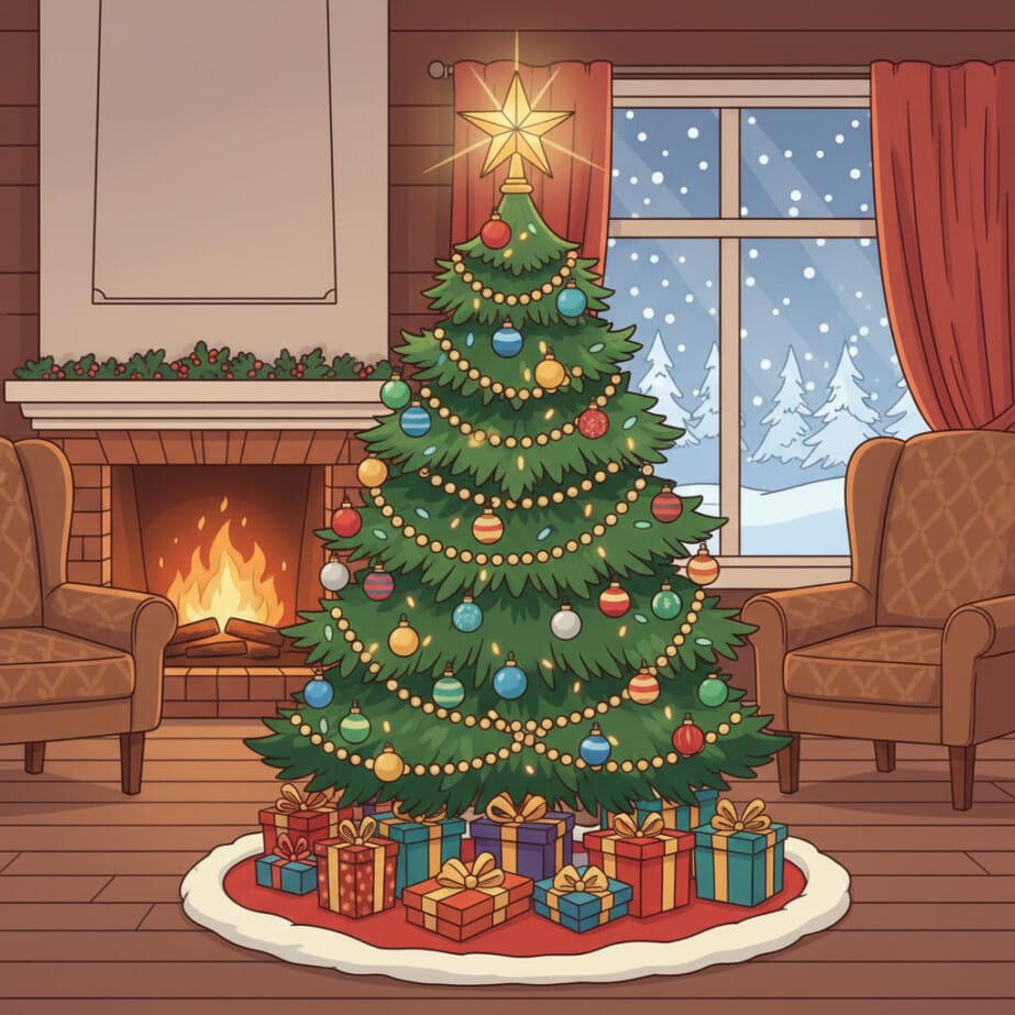 Christmas Coloring Tree 2