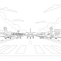 Aircraft Coloring - Printable Coloring page