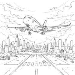 Airplane Coloring - Printable Coloring page
