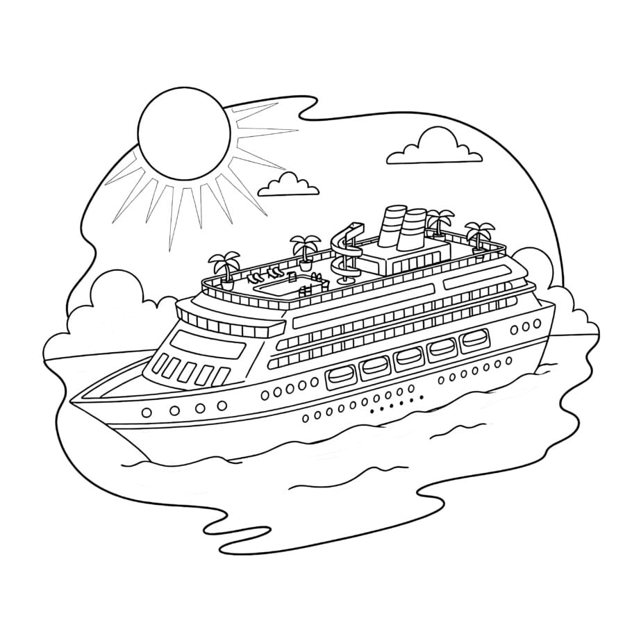 Ship Coloring Sheet
