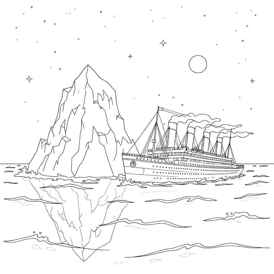 Titanic Picture To Color