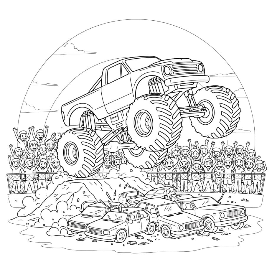 Coloring Sheet Monster Truck