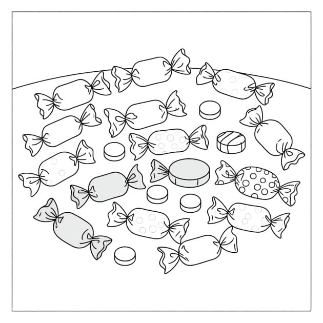 Candy Color Sheet | Coloring Pages Mimi Panda