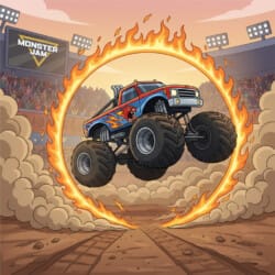 Colouring Page Monster Truck - Origin image