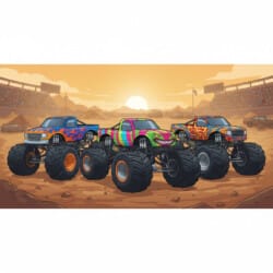 Monster Truck Coloring Paper - Origin image