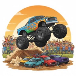 Coloring Sheet Monster Truck - Origin image